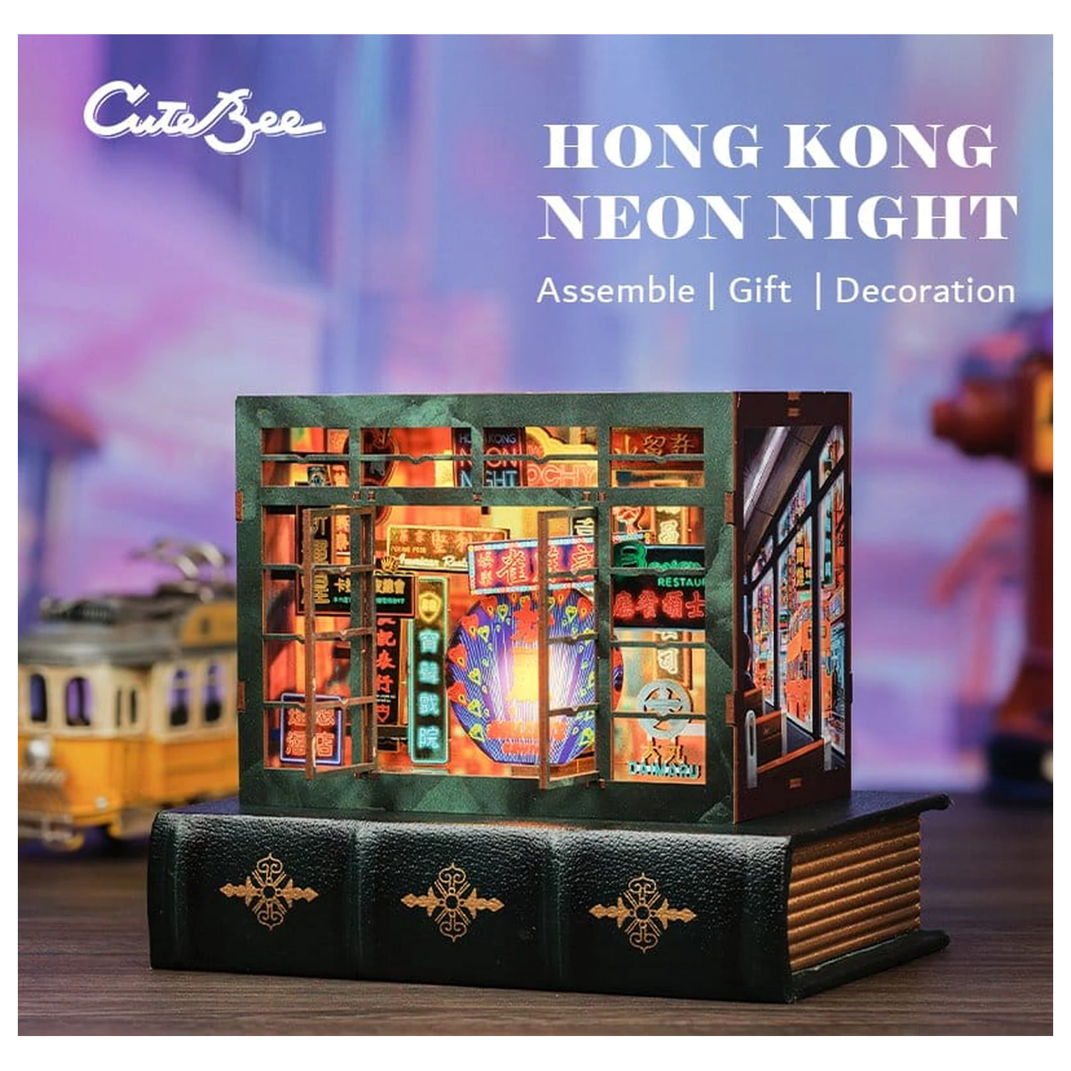 Book Nook Hong Kong Neon Light 13 x 17 cm zdjęcie produktu