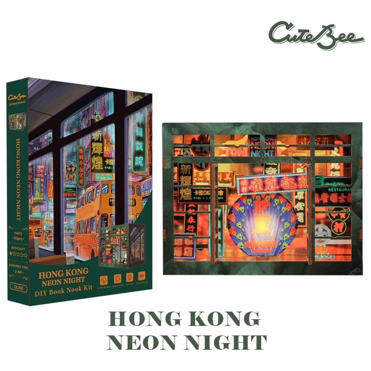 Book Nook Hong Kong Neon Light 13 x 17 cm zdjęcie produktu