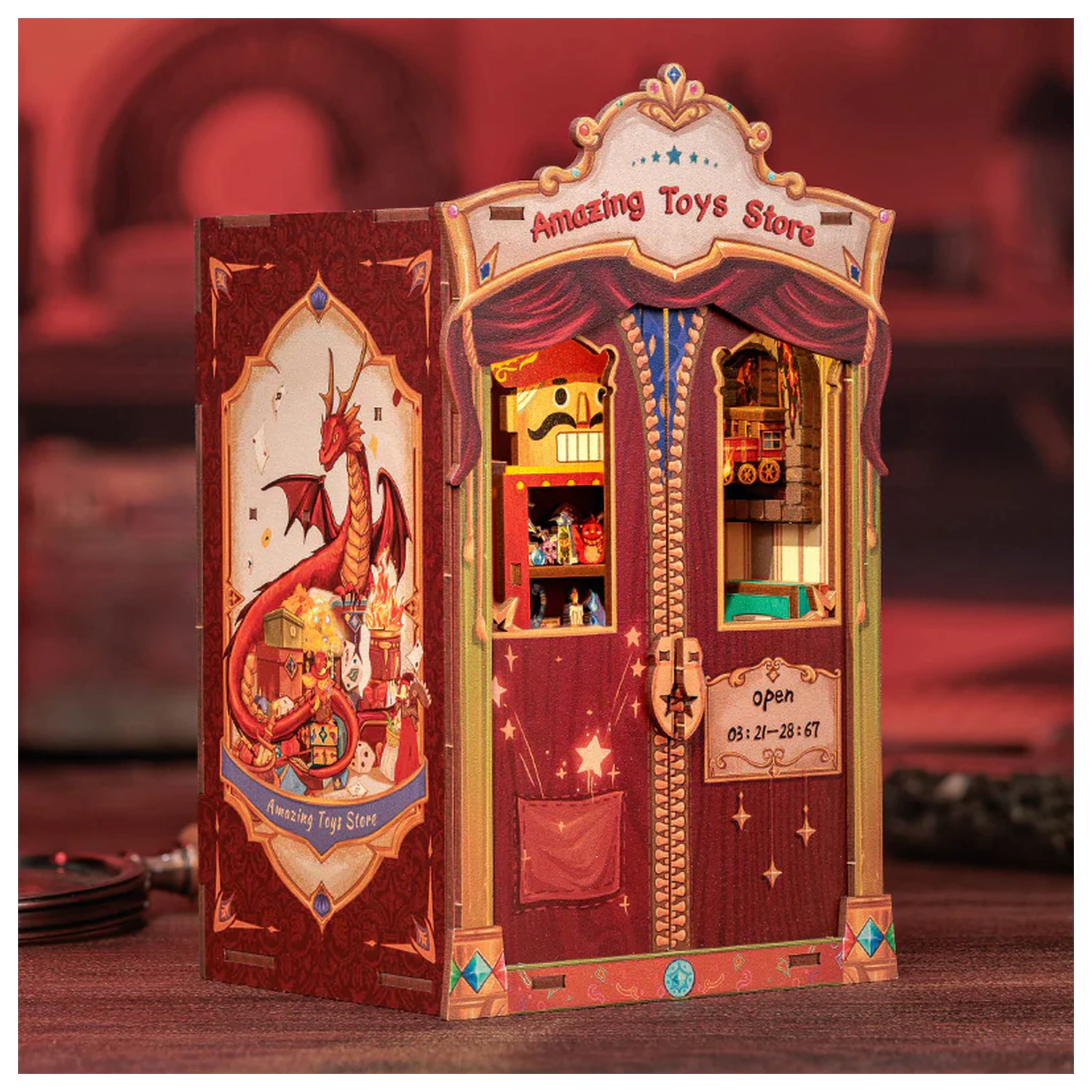 Book Nook Kit DIY Amazing Toy Store 107 szt. + Światło LED zdjęcie produktu