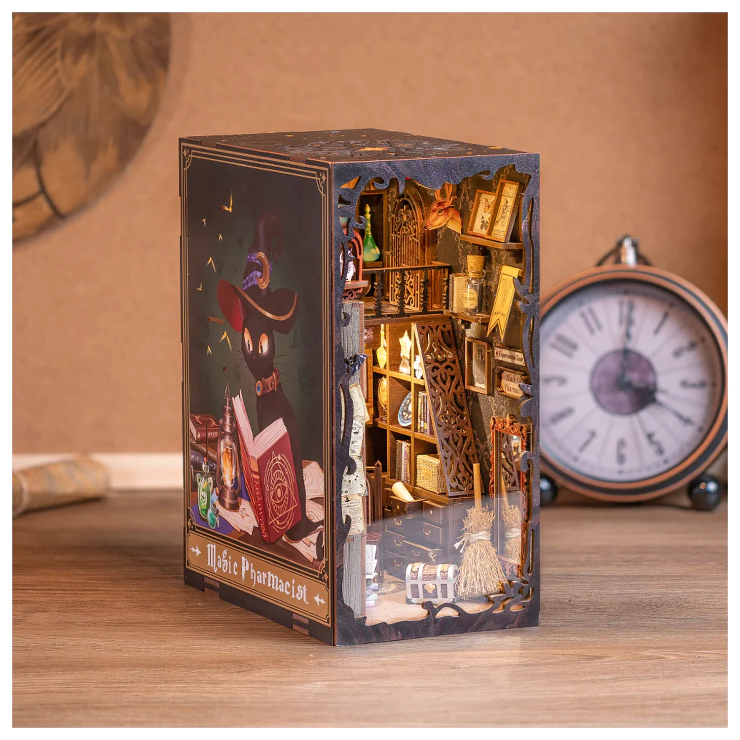 BOOK NOOK KIT DIY Magic Pharmacist 282 szt. + zestaw konstrukcyjny LED Light zdjęcie produktu