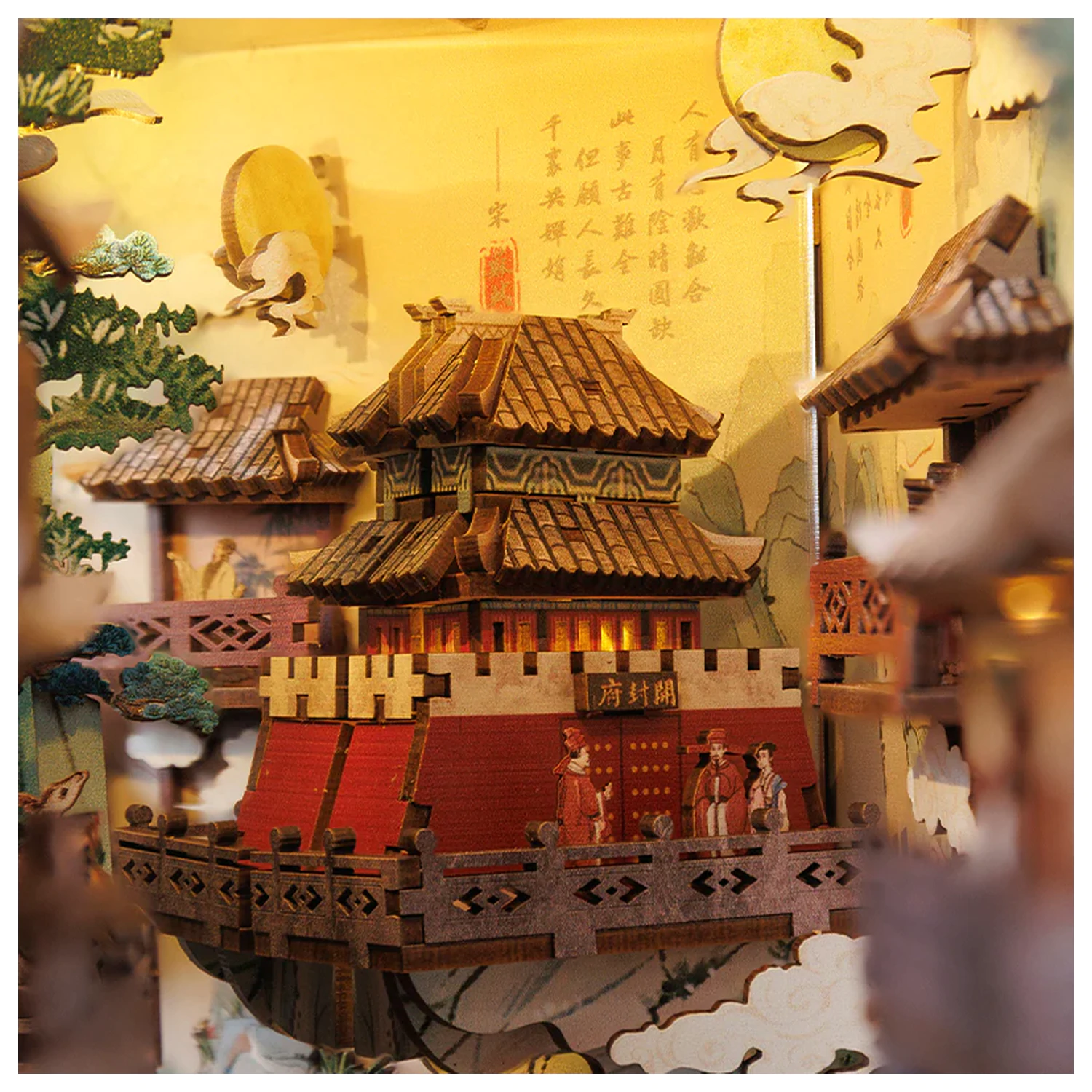 BOOK NOOK KIT DIY Su Dongpo's Life zestaw konstrukcyjny 280 elementów + światło LED zdjęcie produktu