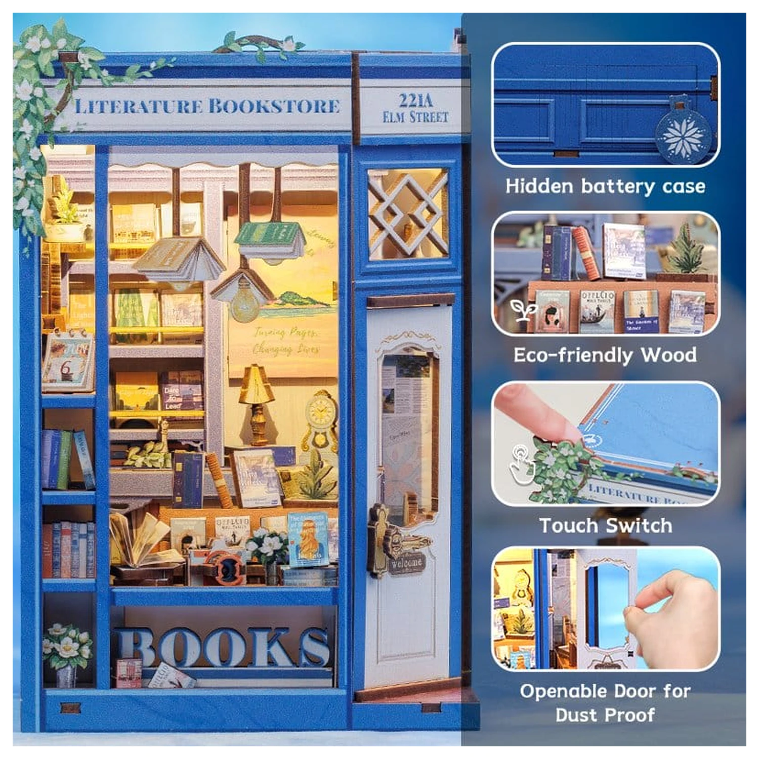 Book Nook Literatura Księgarnia 17 x 12 cm zdjęcie produktu