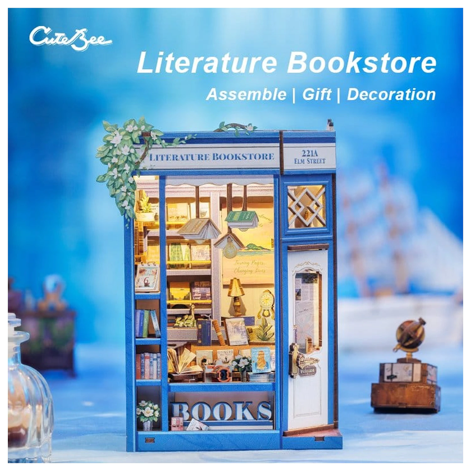 Book Nook Literatura Księgarnia 17 x 12 cm zdjęcie produktu