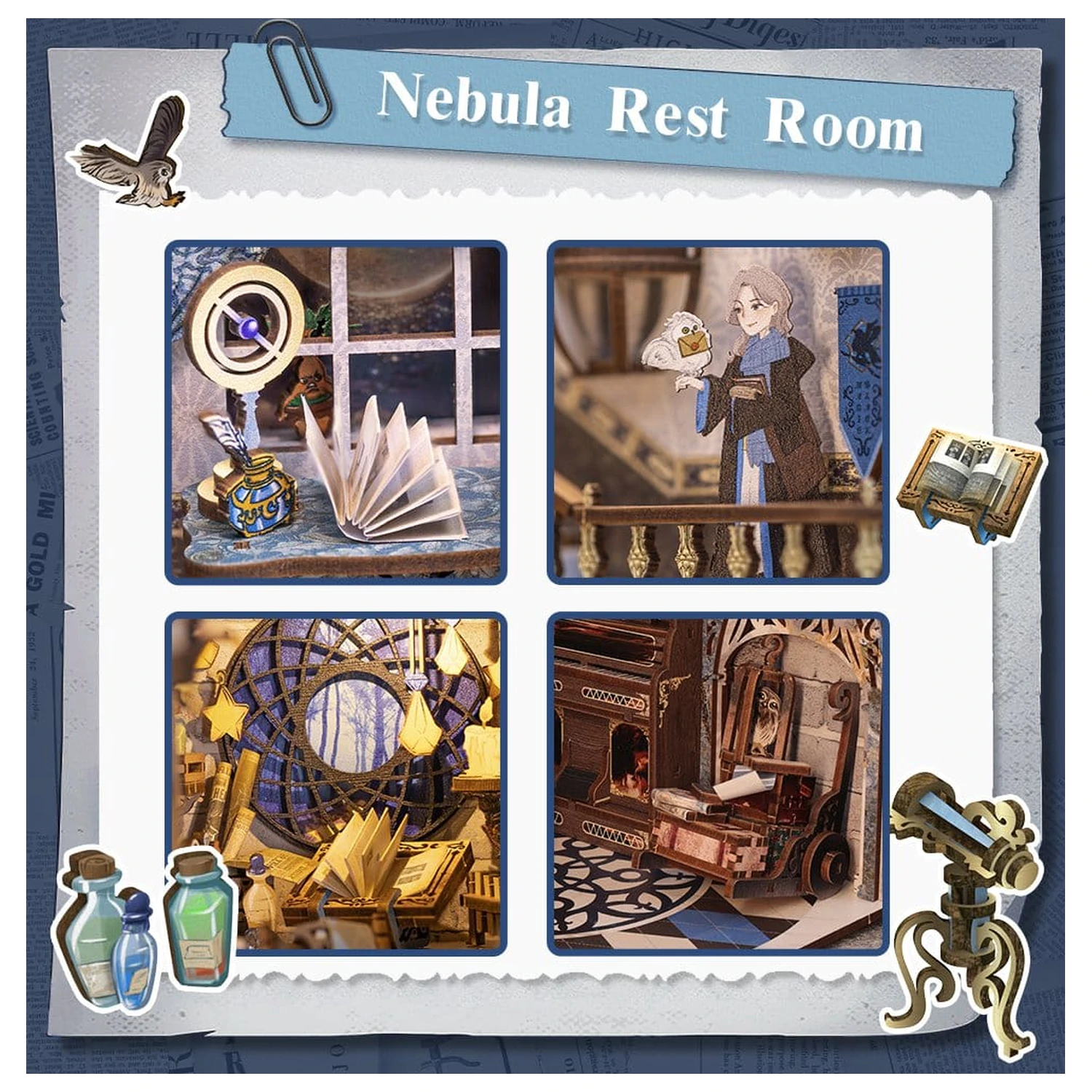 Book Nook Nebula Common Room 23 x 11 cm zdjęcie produktu