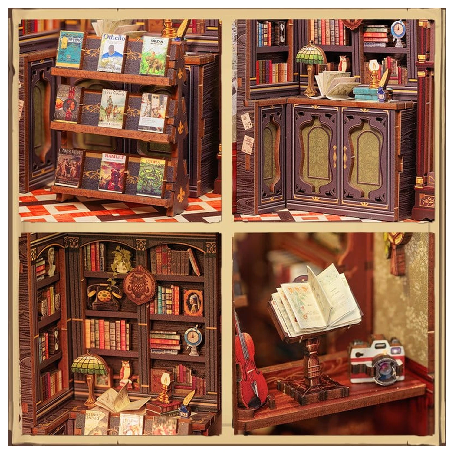 Book Nook Owl Bookstore 17 x 12 cm zdjęcie produktu