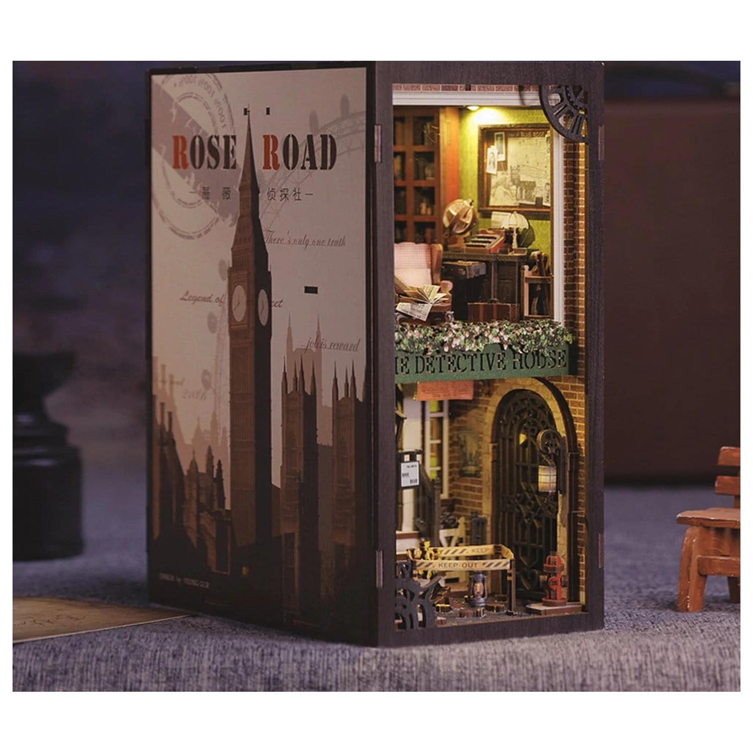 Book Nook Rose Detective Agency 23 x 11 cm zdjęcie produktu