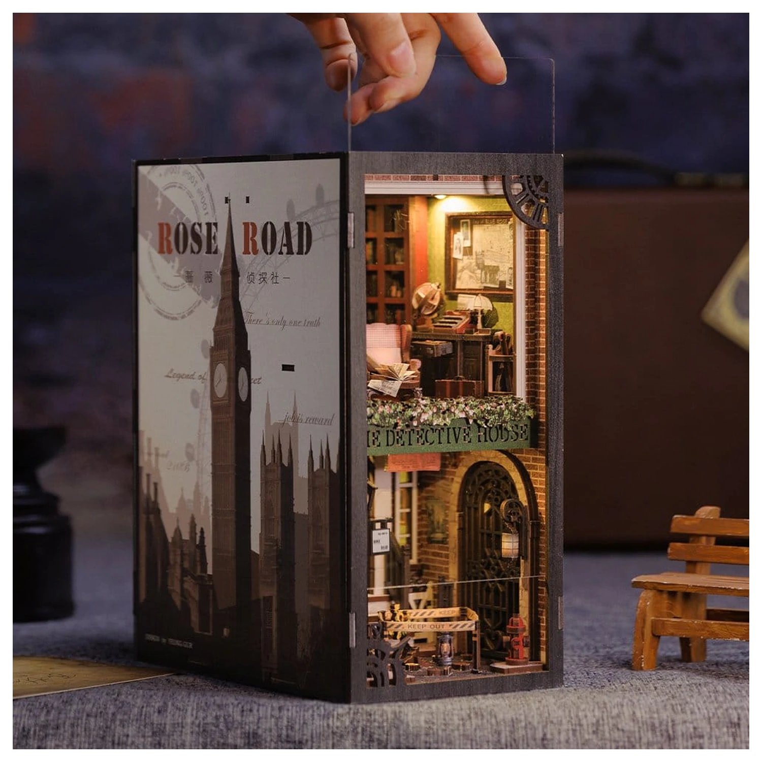 Book Nook Rose Detective Agency 23 x 11 cm zdjęcie produktu