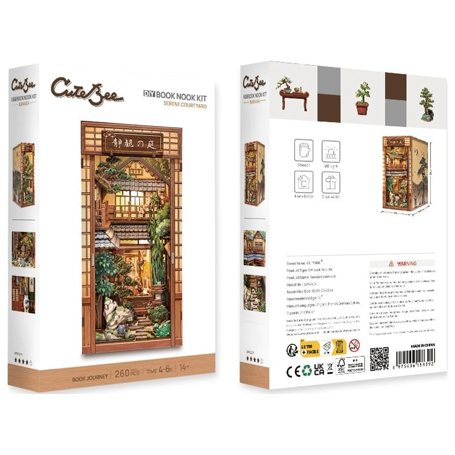 Book Nook Serene Courtyard 22 x 12 cm zdjęcie produktu