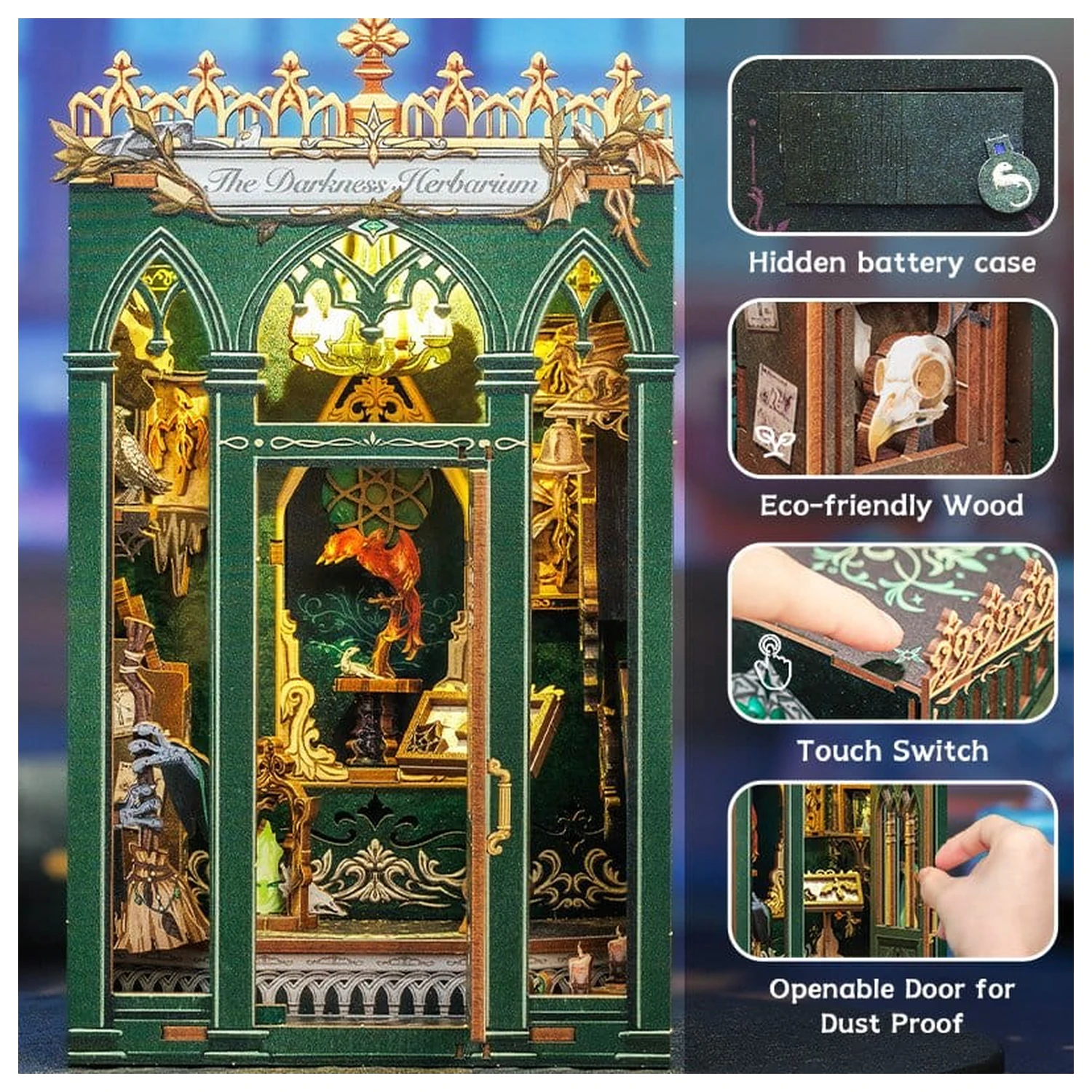 Book Nook The Darkness Herbarium 17 x 12 cm zdjęcie produktu