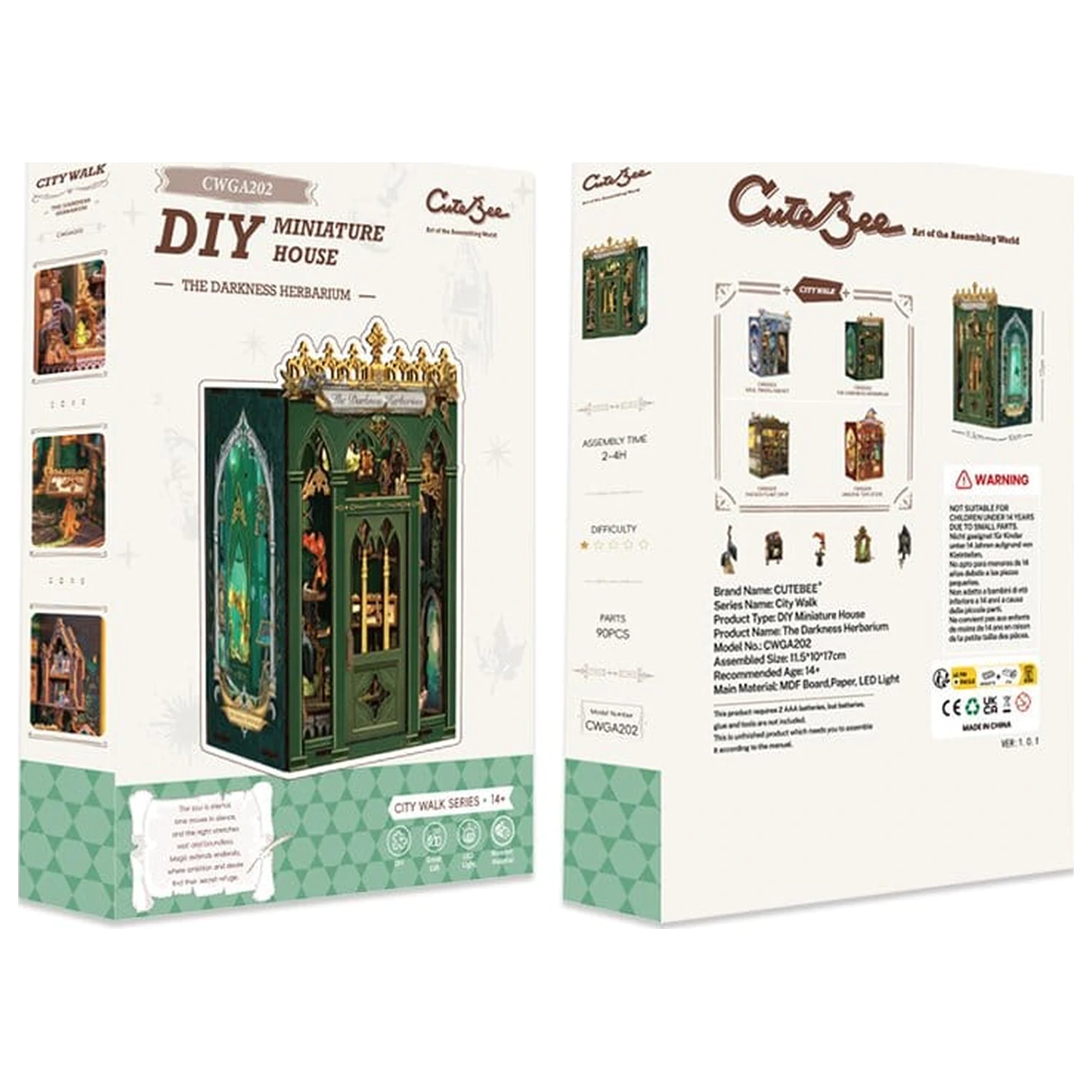 Book Nook The Darkness Herbarium 17 x 12 cm zdjęcie produktu