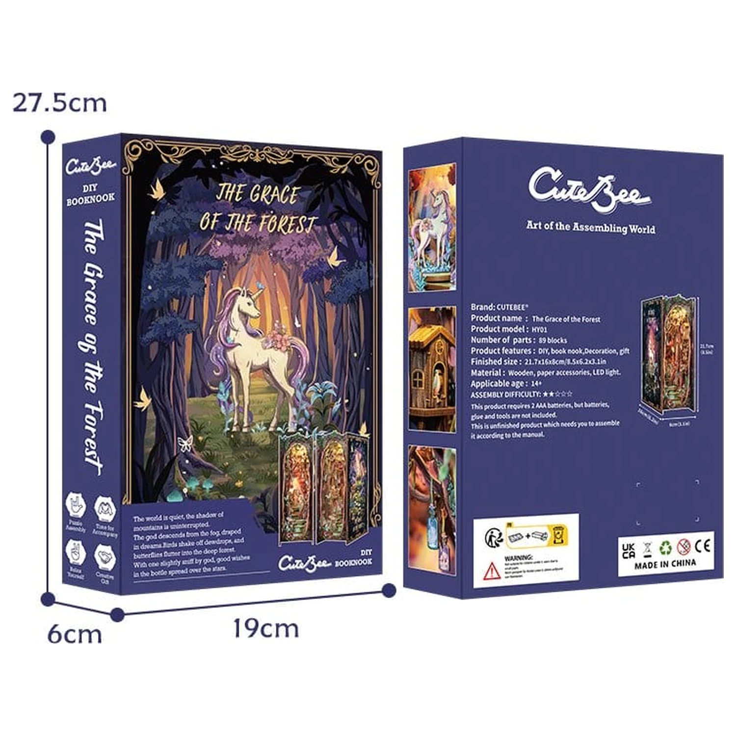 Book Nook The Grace of Forest 22 x 8 cm zdjęcie produktu