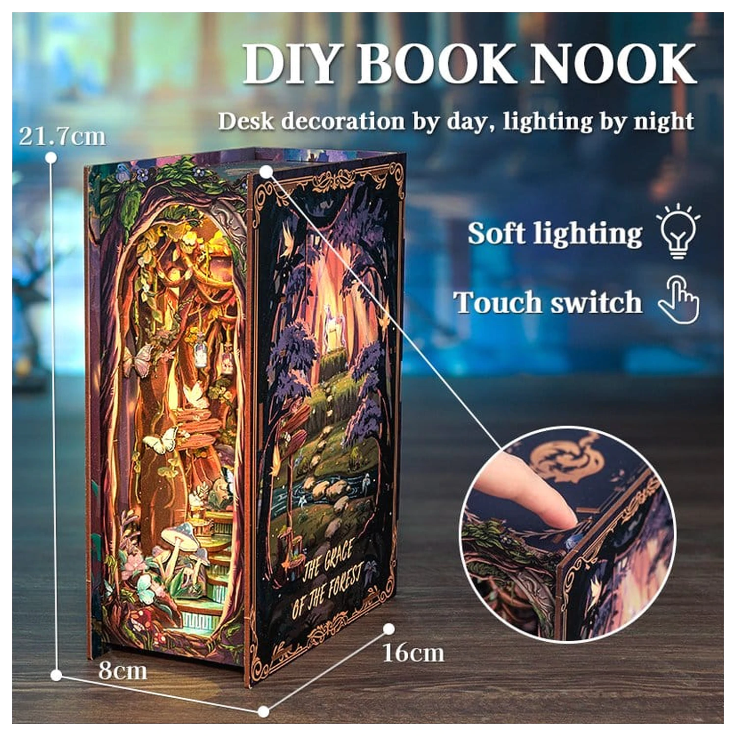 Book Nook The Grace of Forest 22 x 8 cm zdjęcie produktu