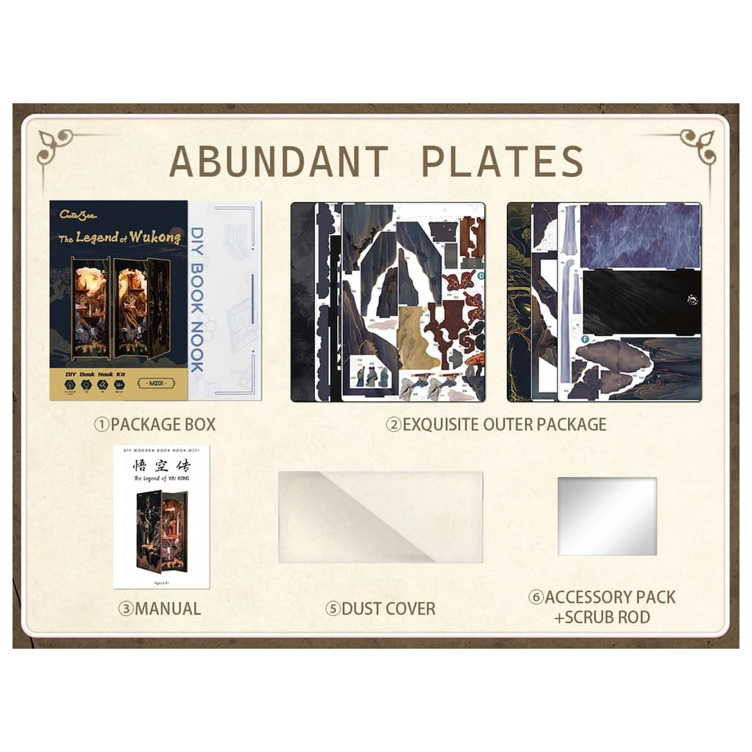 Book Nook The Legend of Wukong 22 x 8 cm zdjęcie produktu