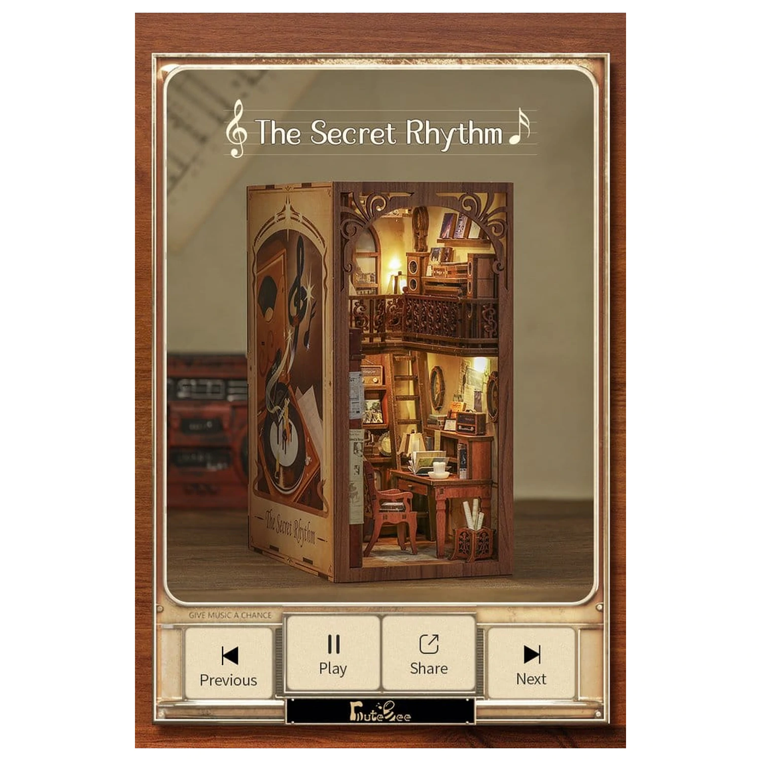 Book Nook The Secret Rhythm 23 x 11 cm zdjęcie produktu