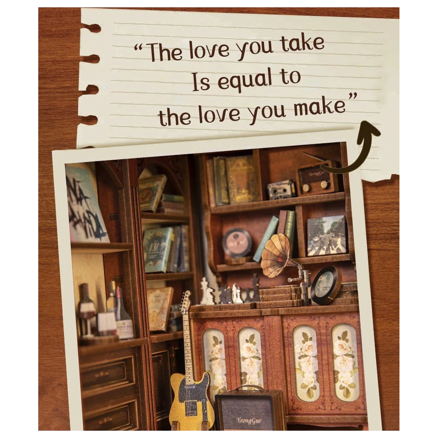Book Nook The Secret Rhythm 23 x 11 cm zdjęcie produktu