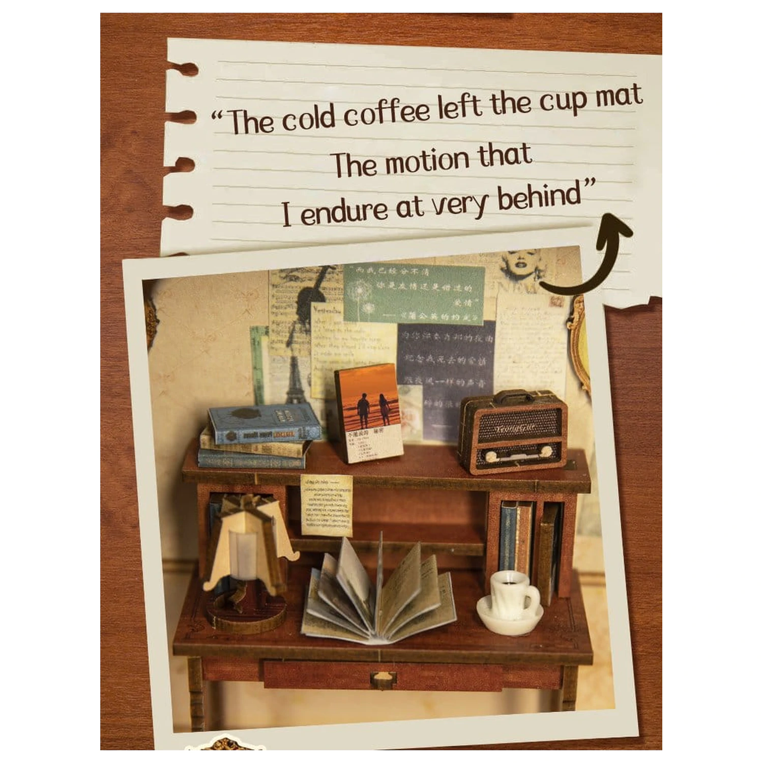 Book Nook The Secret Rhythm 23 x 11 cm zdjęcie produktu
