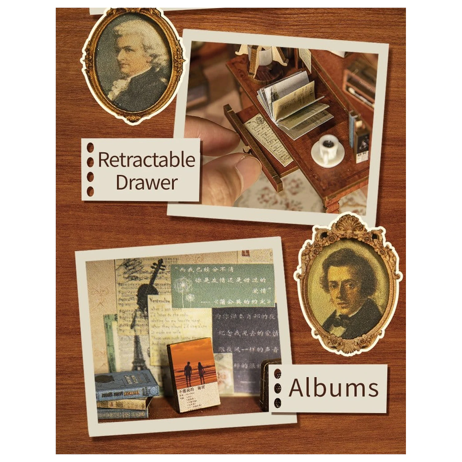 Book Nook The Secret Rhythm 23 x 11 cm zdjęcie produktu