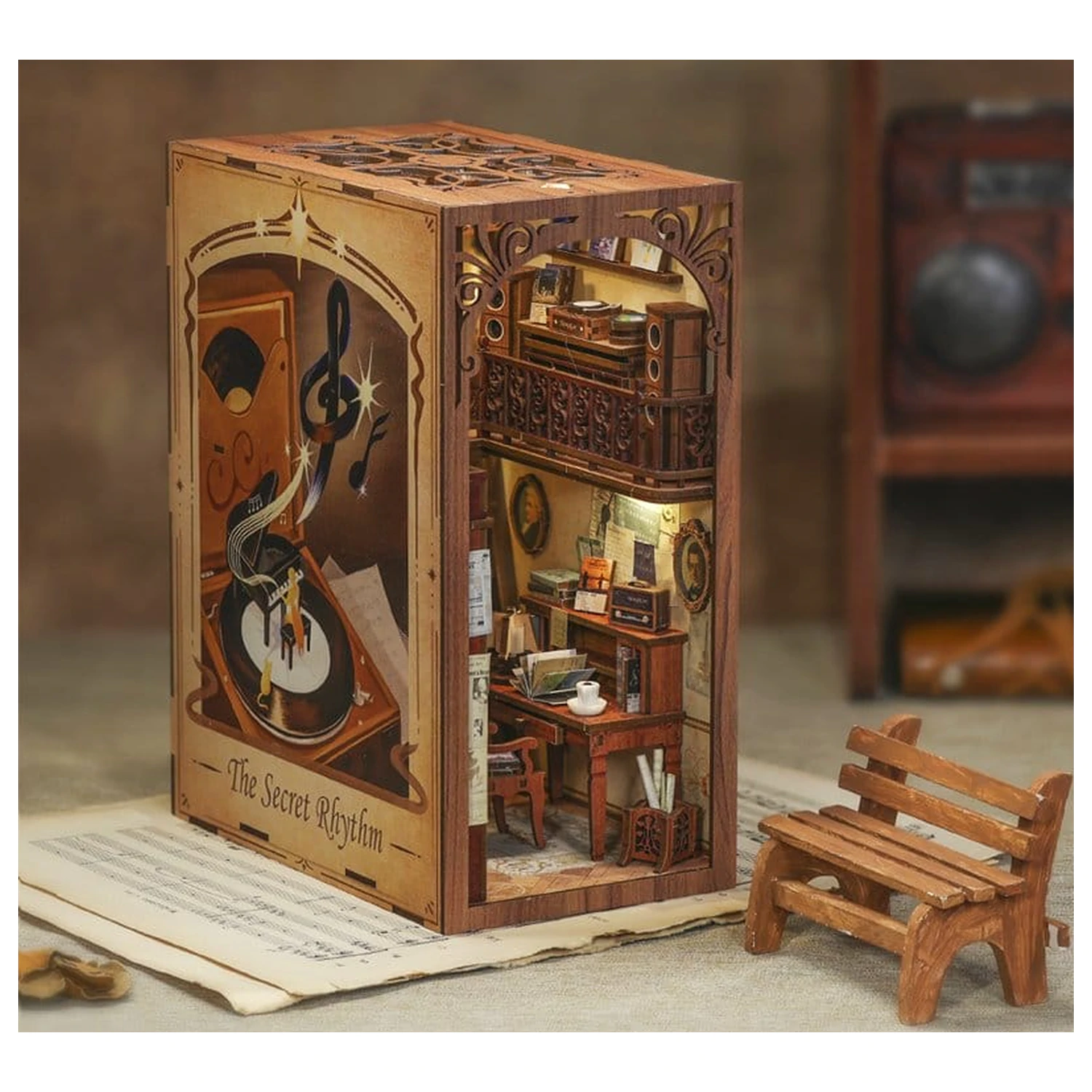Book Nook The Secret Rhythm 23 x 11 cm zdjęcie produktu
