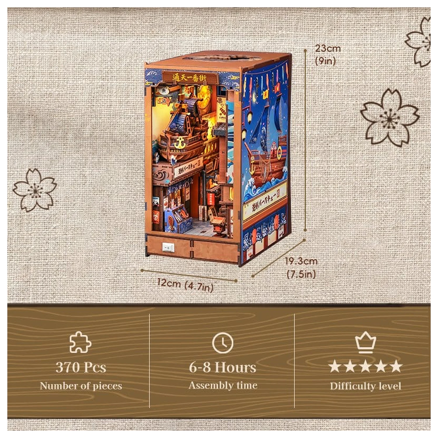 Book Nook Tsutenkaku Ichiban Street 23 x 12 cm zdjęcie produktu
