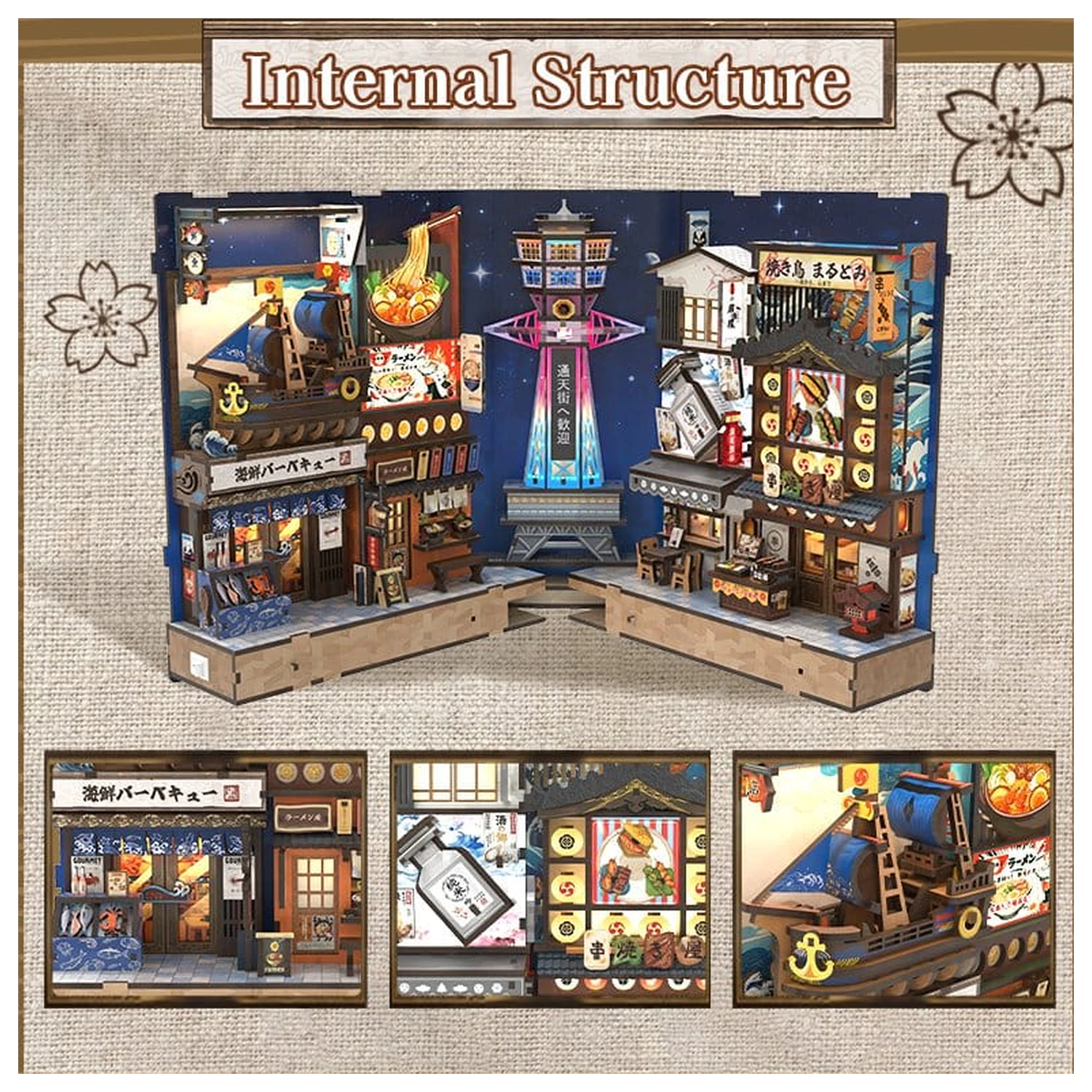 Book Nook Tsutenkaku Ichiban Street 23 x 12 cm zdjęcie produktu