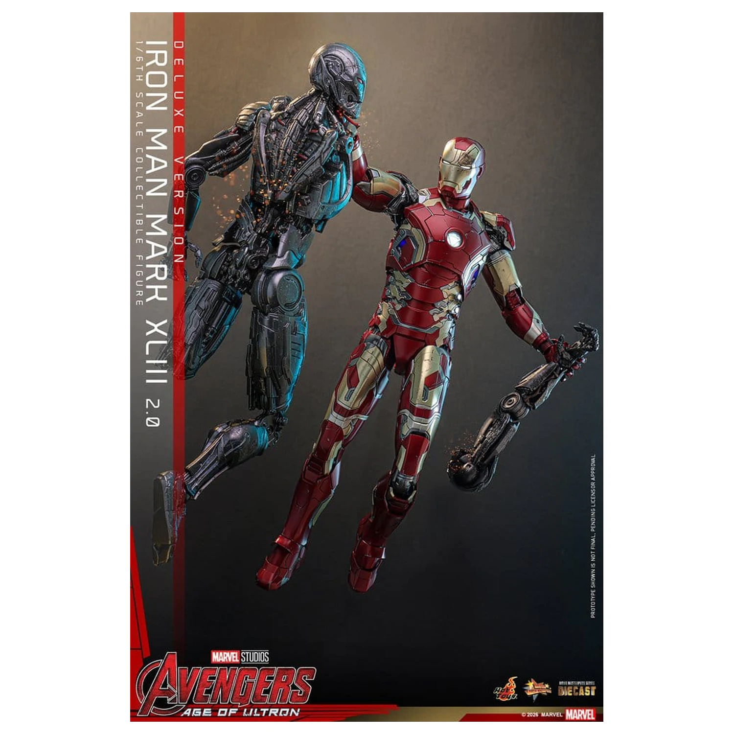 Avengers: Czas Ultrona Movie Masterpiece Diecast Figurka Akcji 1/6 Iron Man Mark XLIII (2.0) (Wersja Deluxe) 32 cm zdjęcie produktu