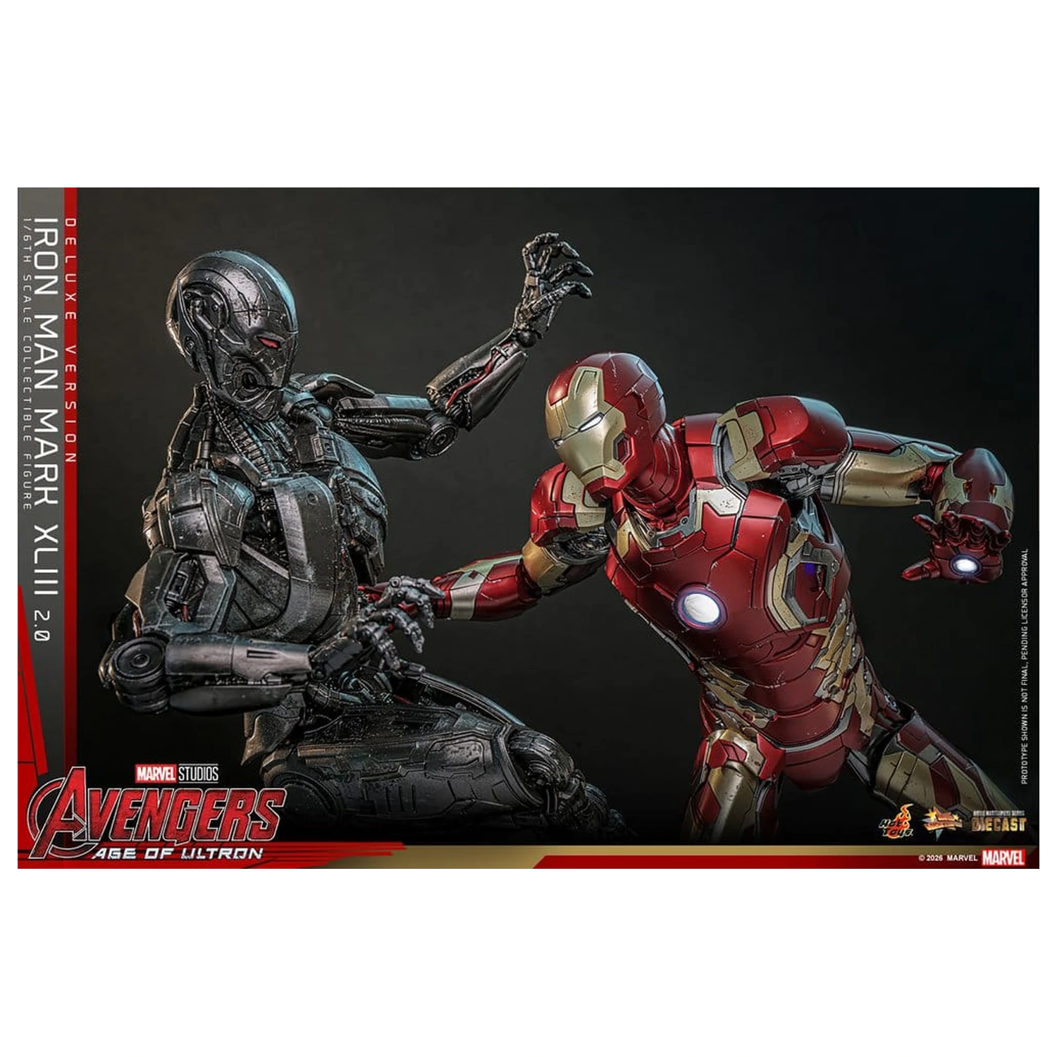 Avengers: Czas Ultrona Movie Masterpiece Diecast Figurka Akcji 1/6 Iron Man Mark XLIII (2.0) (Wersja Deluxe) 32 cm zdjęcie produktu