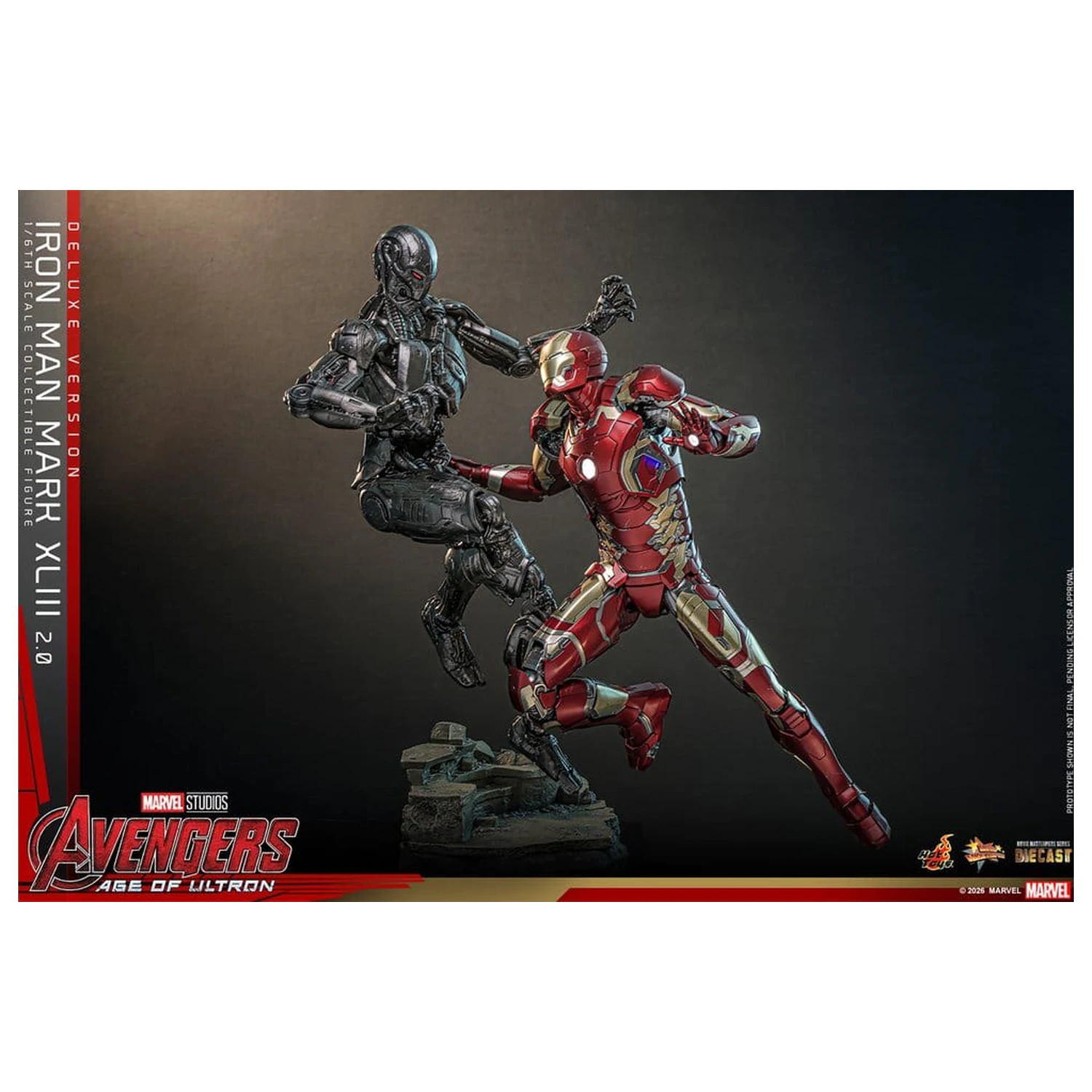 Avengers: Czas Ultrona Movie Masterpiece Diecast Figurka Akcji 1/6 Iron Man Mark XLIII (2.0) (Wersja Deluxe) 32 cm zdjęcie produktu