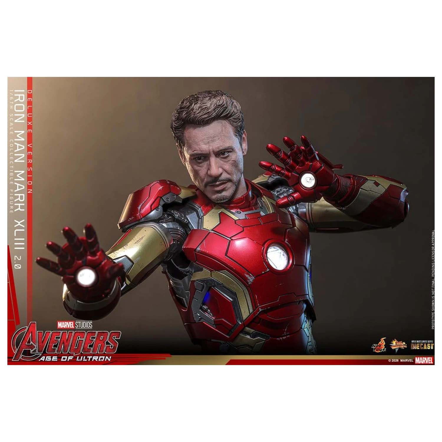 Avengers: Czas Ultrona Movie Masterpiece Diecast Figurka Akcji 1/6 Iron Man Mark XLIII (2.0) (Wersja Deluxe) 32 cm zdjęcie produktu