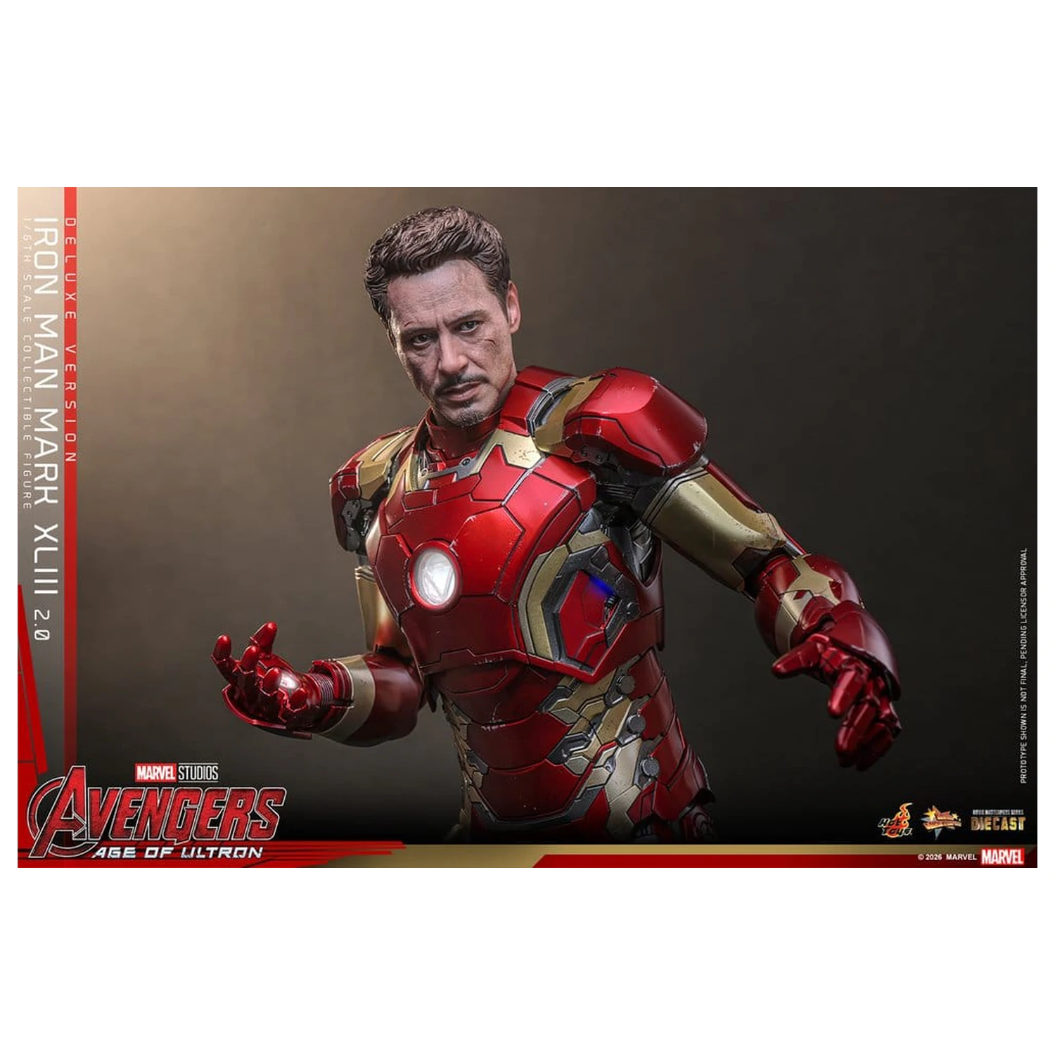 Avengers: Czas Ultrona Movie Masterpiece Diecast Figurka Akcji 1/6 Iron Man Mark XLIII (2.0) (Wersja Deluxe) 32 cm zdjęcie produktu