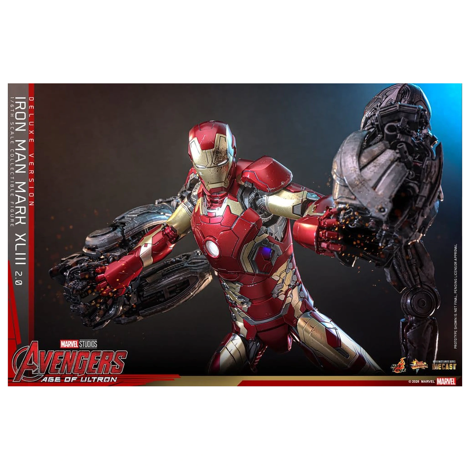 Avengers: Czas Ultrona Movie Masterpiece Diecast Figurka Akcji 1/6 Iron Man Mark XLIII (2.0) (Wersja Deluxe) 32 cm zdjęcie produktu