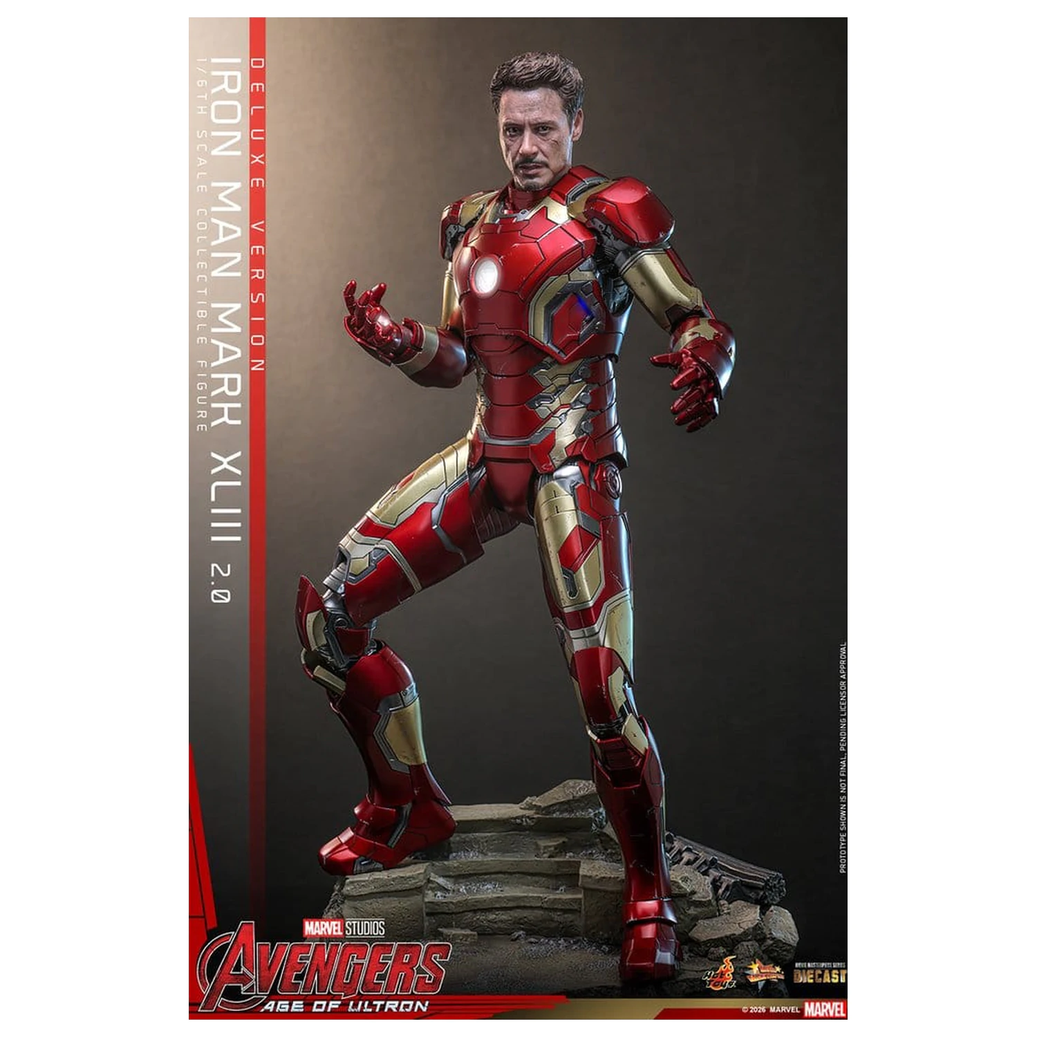 Avengers: Czas Ultrona Movie Masterpiece Diecast Figurka Akcji 1/6 Iron Man Mark XLIII (2.0) (Wersja Deluxe) 32 cm zdjęcie produktu