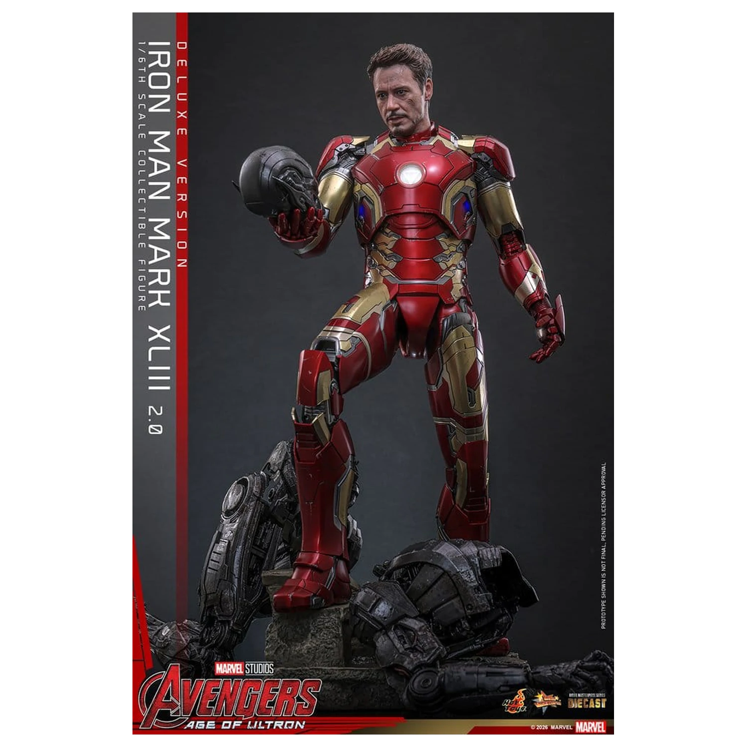 Avengers: Czas Ultrona Movie Masterpiece Diecast Figurka Akcji 1/6 Iron Man Mark XLIII (2.0) (Wersja Deluxe) 32 cm zdjęcie produktu