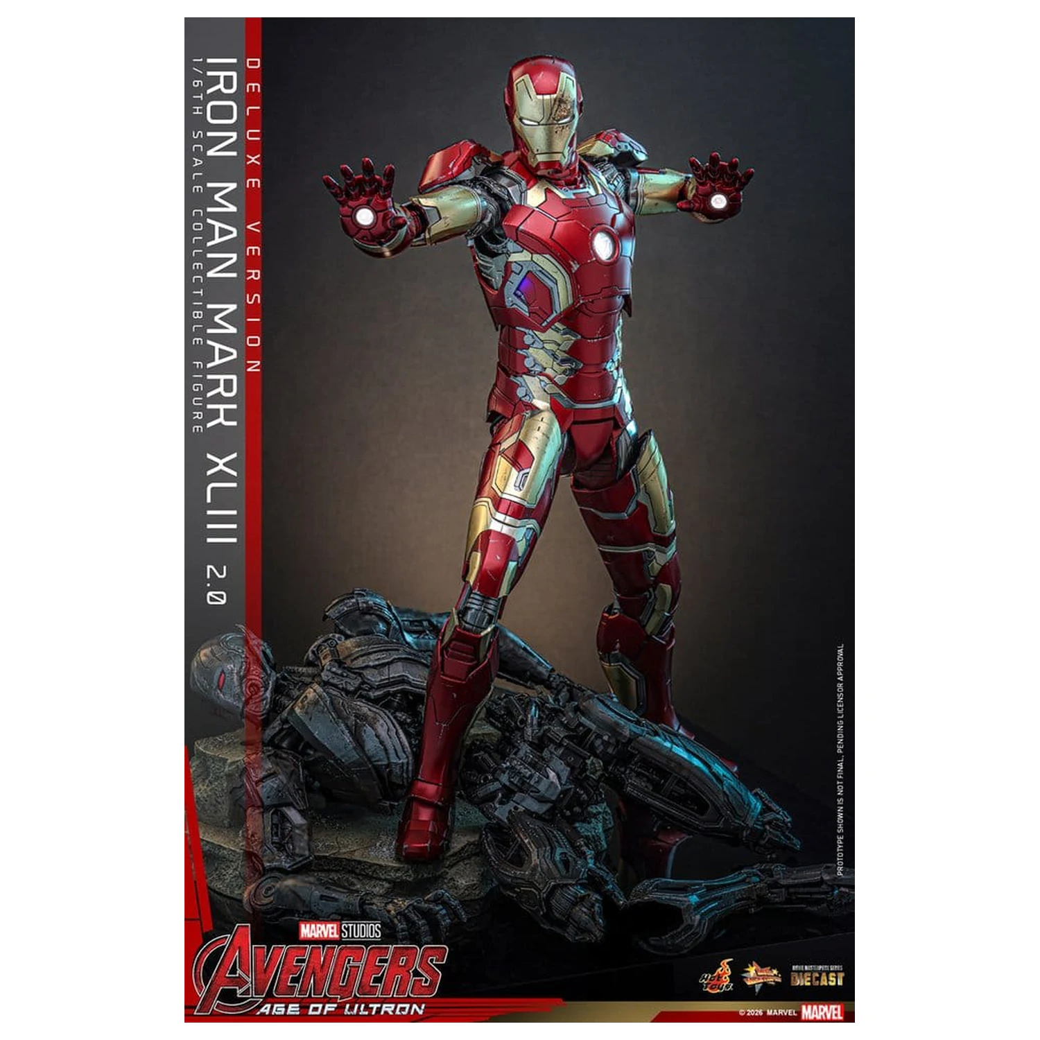 Avengers: Czas Ultrona Movie Masterpiece Diecast Figurka Akcji 1/6 Iron Man Mark XLIII (2.0) (Wersja Deluxe) 32 cm zdjęcie produktu