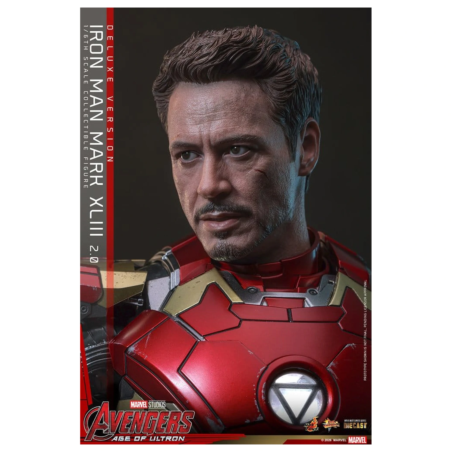 Avengers: Czas Ultrona Movie Masterpiece Diecast Figurka Akcji 1/6 Iron Man Mark XLIII (2.0) (Wersja Deluxe) 32 cm zdjęcie produktu
