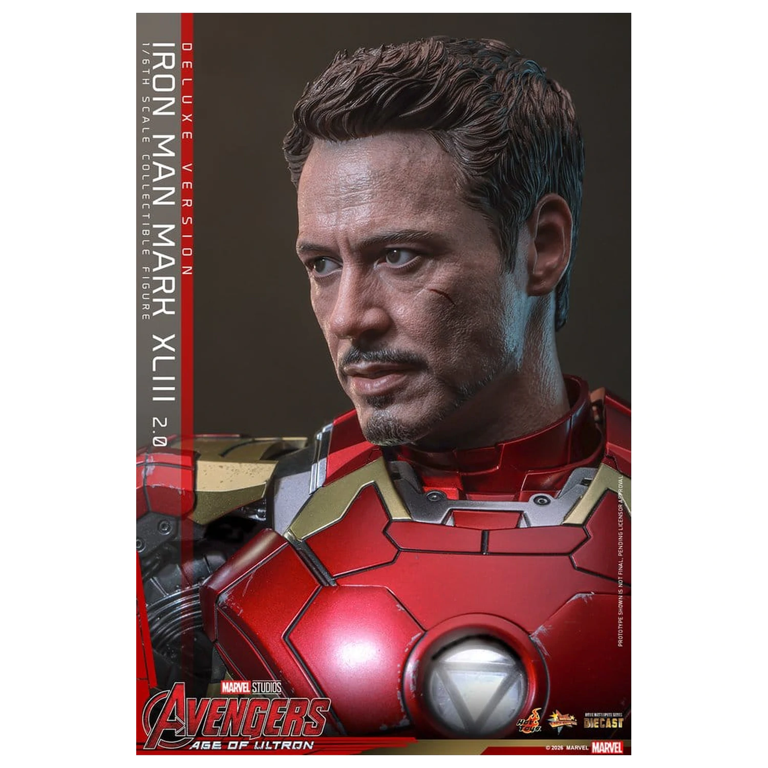 Avengers: Czas Ultrona Movie Masterpiece Diecast Figurka Akcji 1/6 Iron Man Mark XLIII (2.0) (Wersja Deluxe) 32 cm zdjęcie produktu