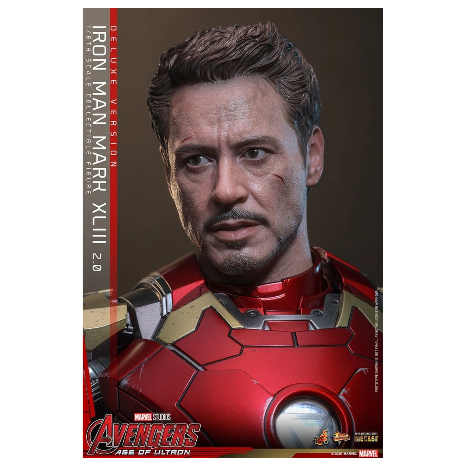 Avengers: Czas Ultrona Movie Masterpiece Diecast Figurka Akcji 1/6 Iron Man Mark XLIII (2.0) (Wersja Deluxe) 32 cm zdjęcie produktu