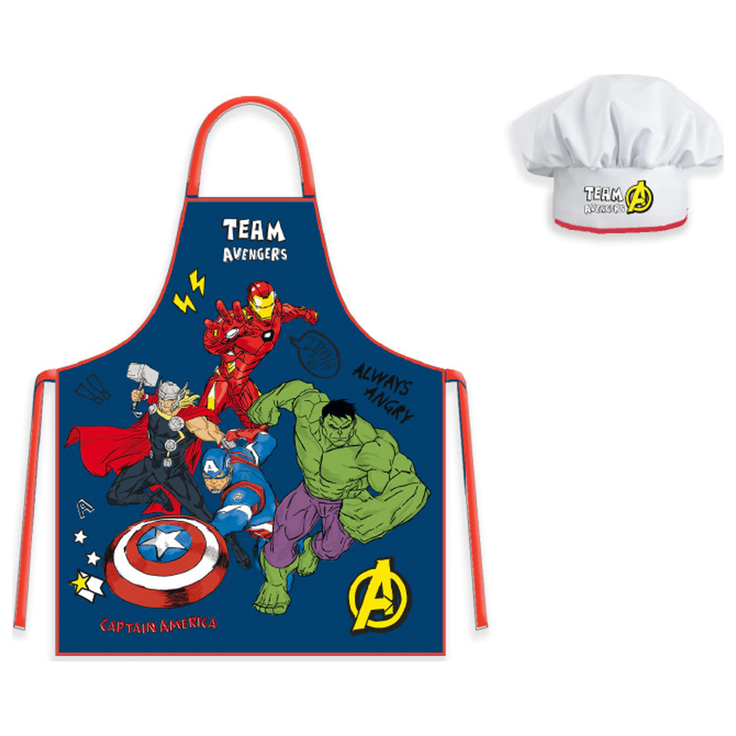 Avengers Always Angry Kids Fartuszek 2-częściowy zestaw zdjęcie produktu