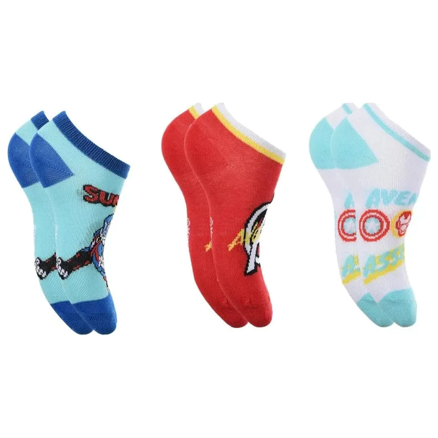 Avengers Assemble Blue Skarpetki-Niewidki dziecięce 31/34 zdjęcie produktu