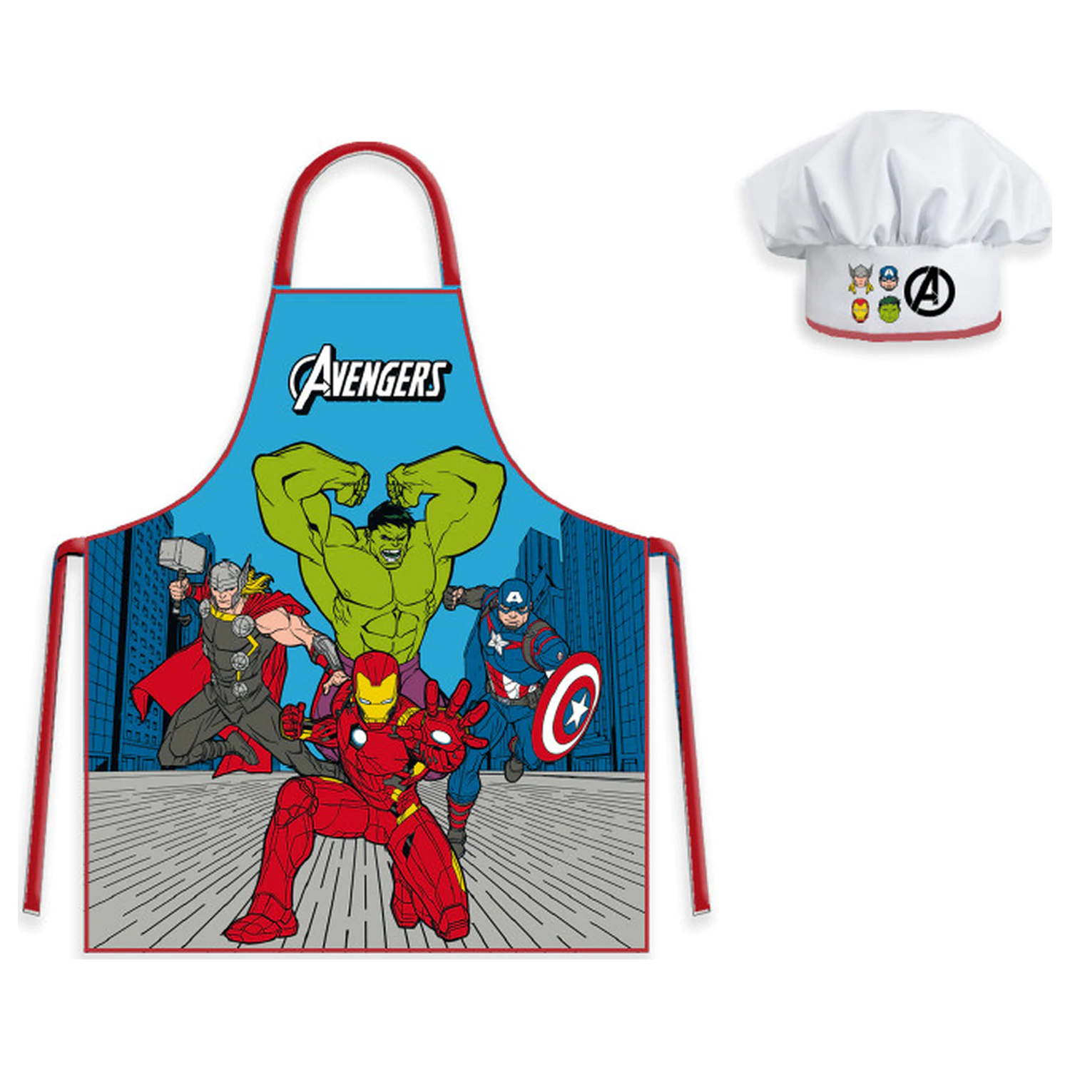 Avengers Classic Comic Style Fartuch dla dzieci zestaw 2-częściowy zdjęcie produktu
