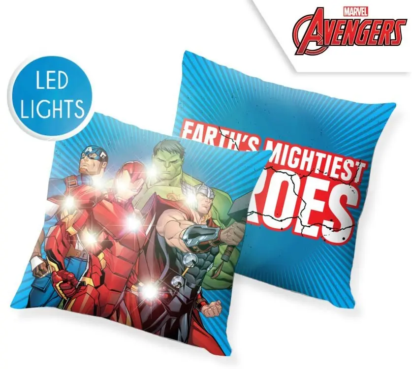 Avengers LED Podświetlana Poduszka, Poduszka dekoracyjna 40*40 cm zdjęcie produktu