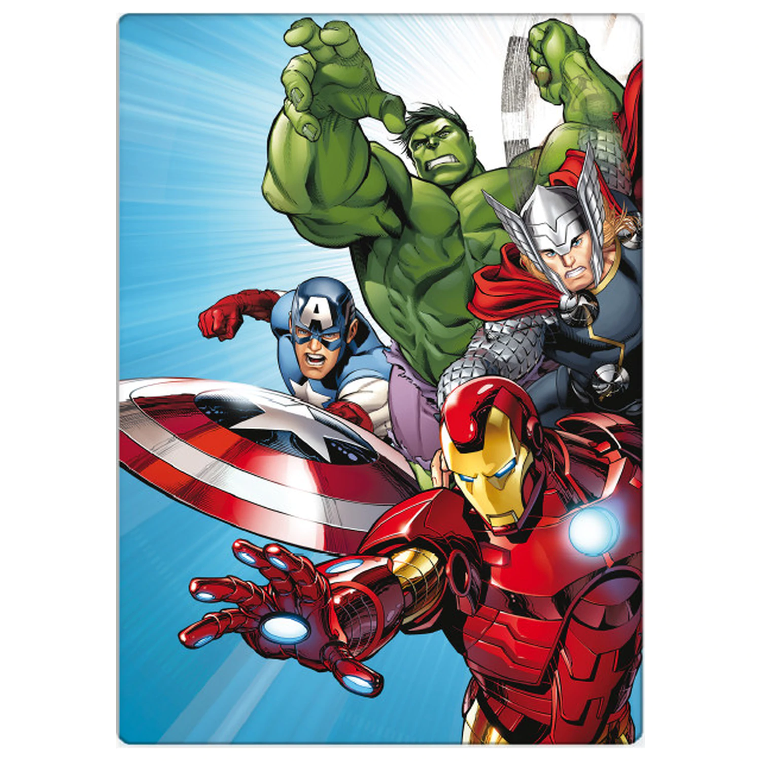 Avengers Jasnoniebieski Koc polarowy zdjęcie produktu