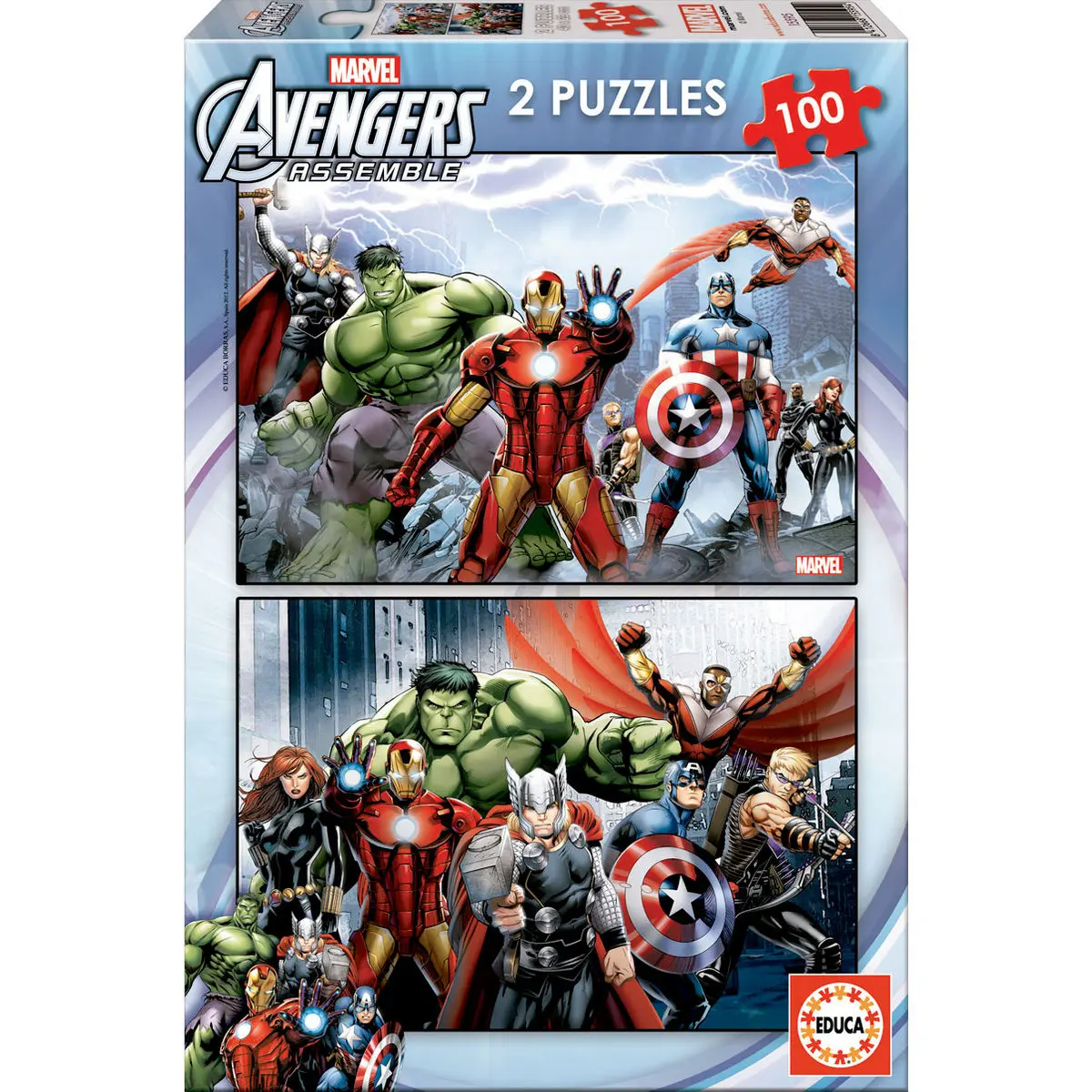 Puzzle Marvel Avengers 2x100 elementów zdjęcie produktu