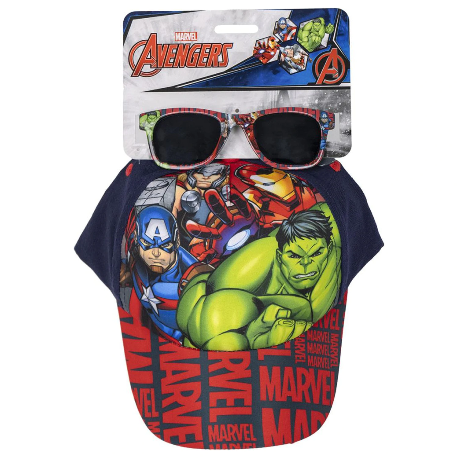 Avengers Marvel Zestaw Okulary Przeciwsłoneczne i Czapka Z Daszkiem zdjęcie produktu