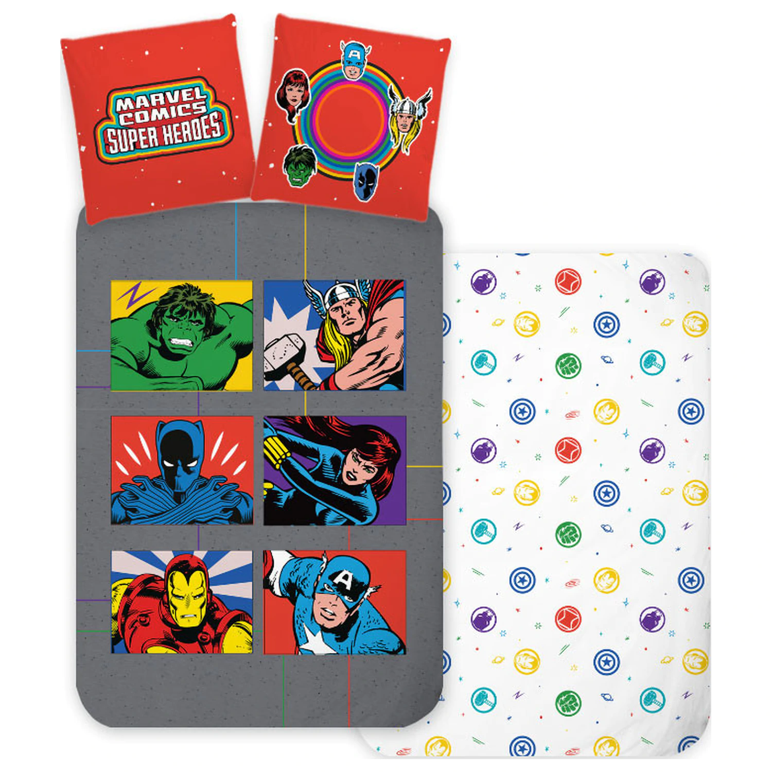 Avengers Symbols poszwa na kołdrę dla dzieci, przedszkolaków zdjęcie produktu