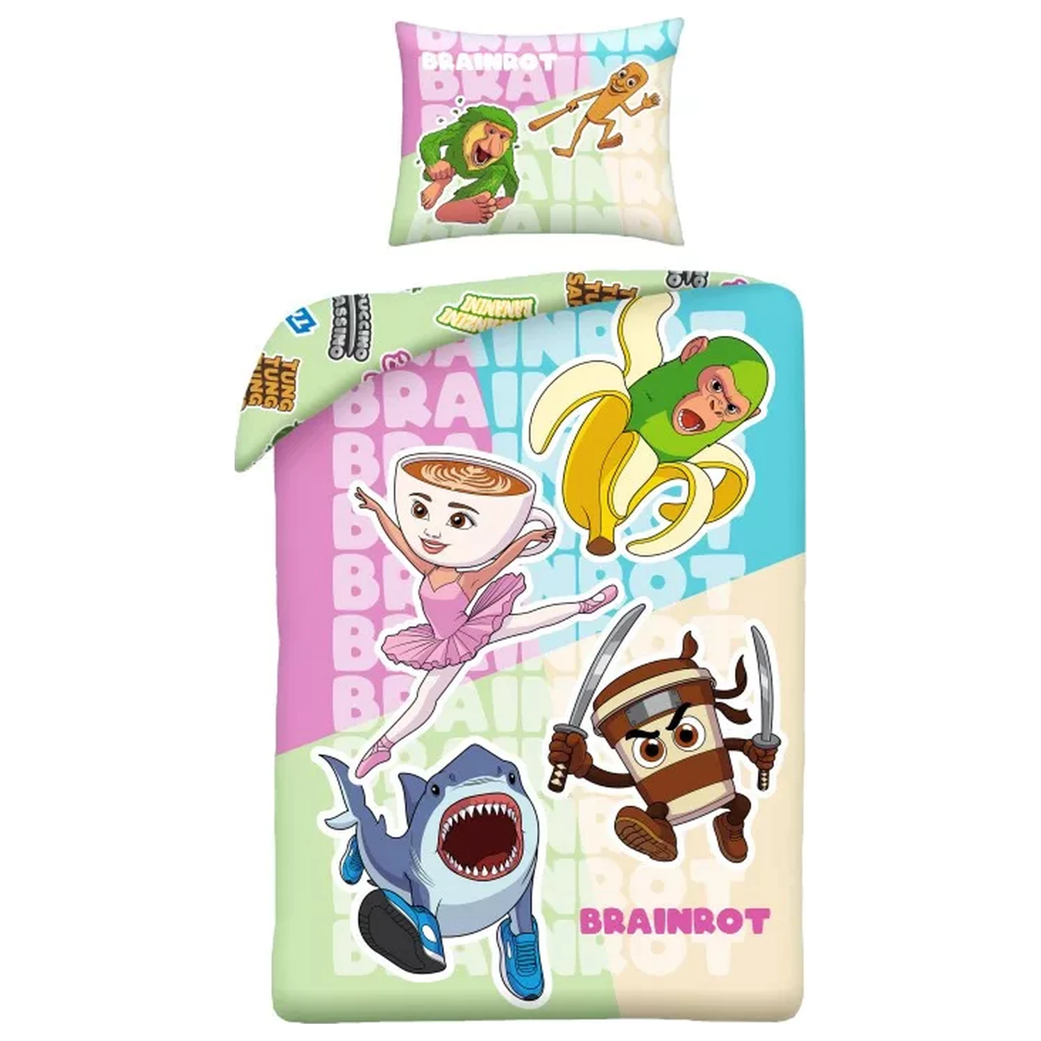 Brainrot Crazy Mix Poszwa na kołdrę zdjęcie produktu