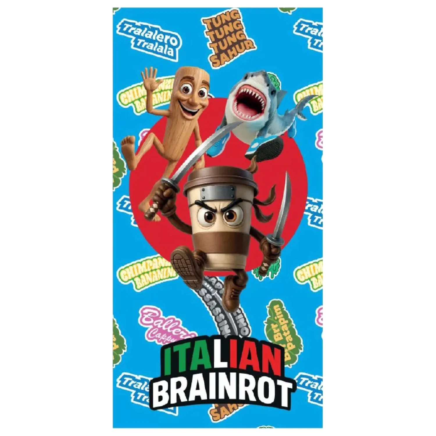 Brainrot Meme Madness Ręcznik 70x140cm zdjęcie produktu