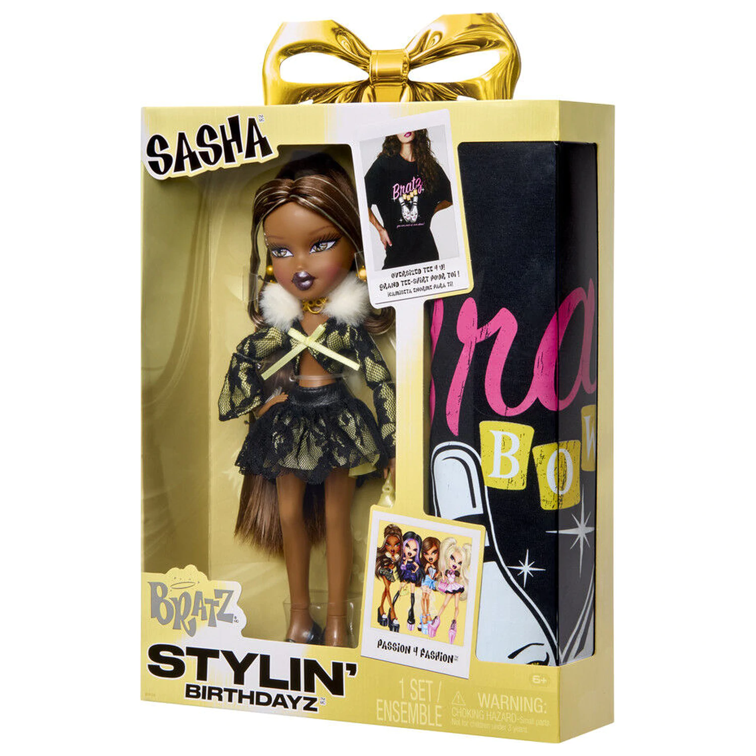 Bratz Stylin Birthday Sasha lalka + t-shirt zdjęcie produktu