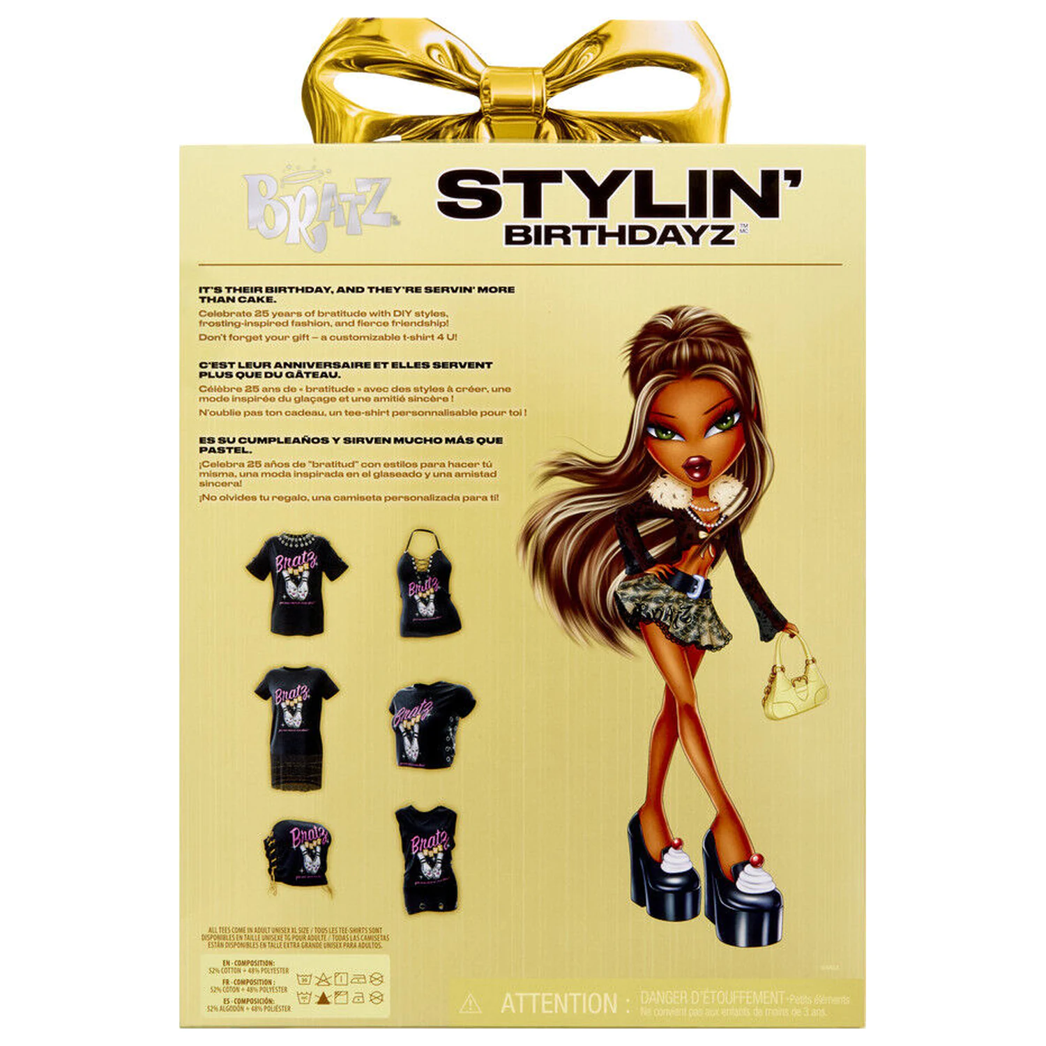 Bratz Stylin Birthday Sasha lalka + t-shirt zdjęcie produktu