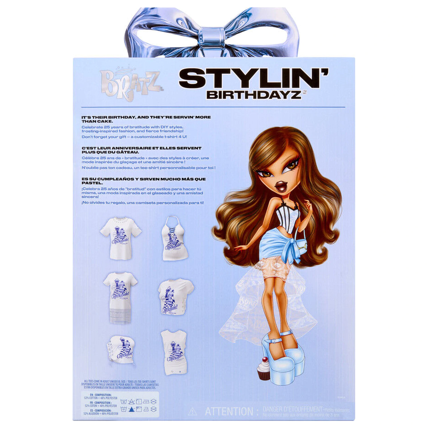 Lalka Bratz Stylin Birthday Yasmin + T-shirt zdjęcie produktu