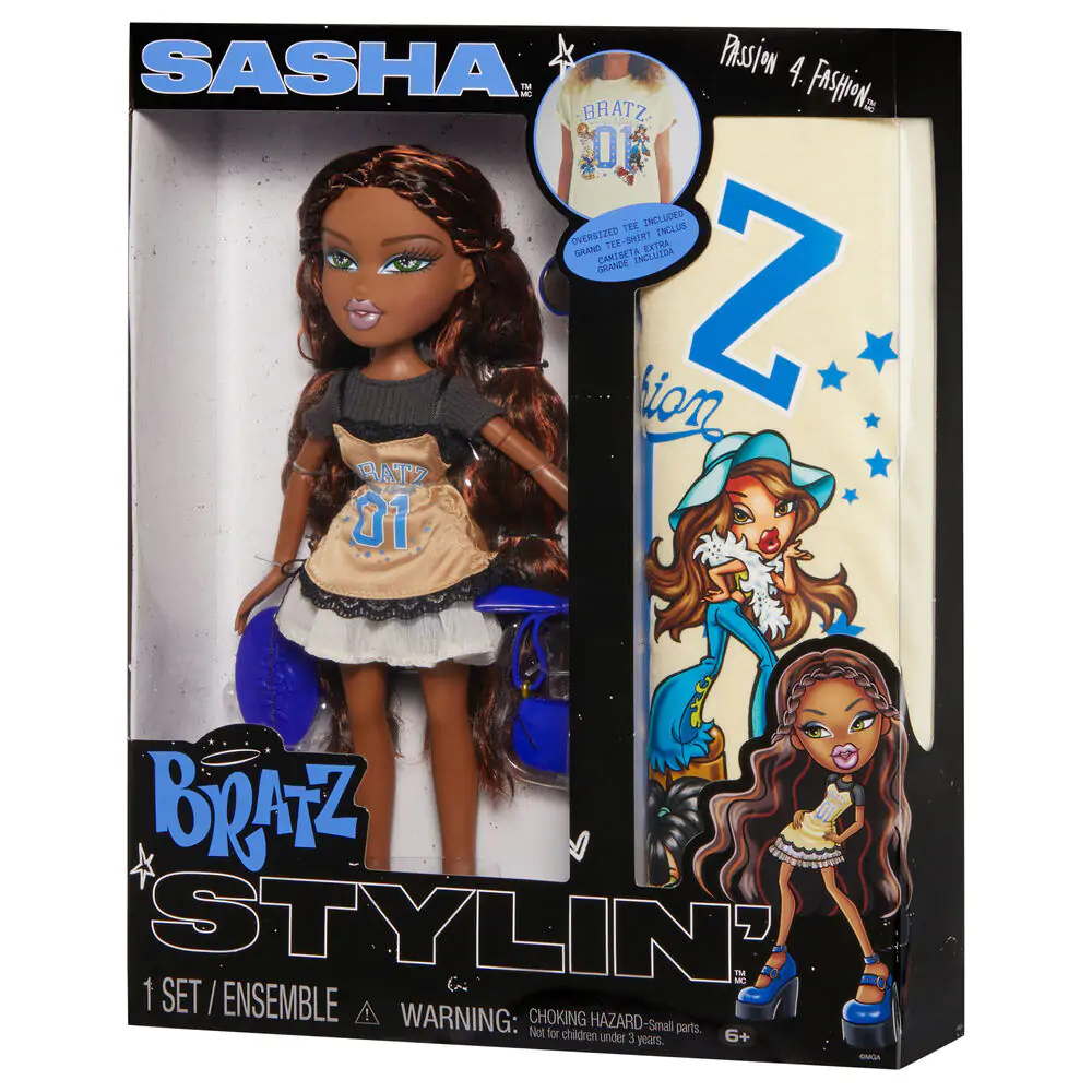 Lalka Bratz Stylin Sasha + koszulka zdjęcie produktu